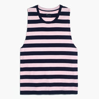 J Crew Stripe Oversized Muscle Tank Top