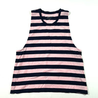 J Crew Stripe Oversized Muscle Tank Top