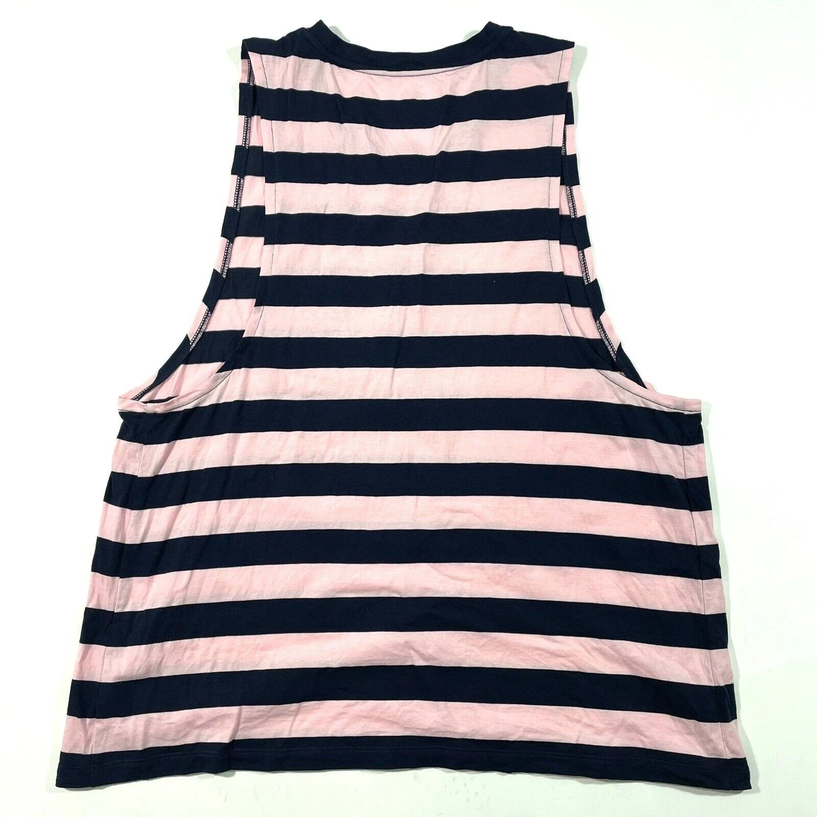 J Crew Stripe Oversized Muscle Tank Top